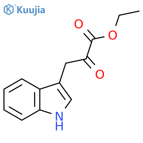 Ethyl 3-(1H-indol-3-yl)-2-oxopropanoate structure