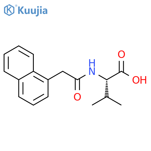 (2S)-3-methyl-2-2-(naphthalen-1-yl)acetamidobutanoic acid structure