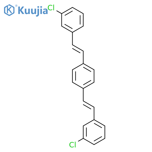 Benzene, 1,4-bis[2-(3-chlorophenyl)ethenyl]- structure