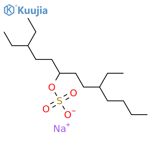6-Tridecanol,3,9-diethyl-, 6-(hydrogen sulfate), sodium salt (1:1) structure