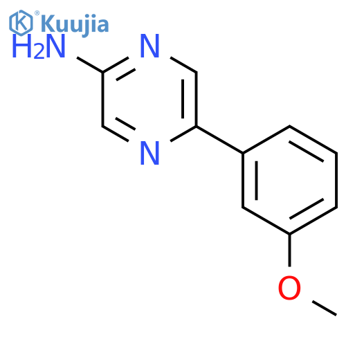 Pyrazinamine, 5-(3-methoxyphenyl)- structure