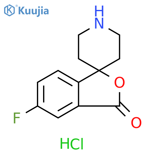 5-fluoro-3H-spiro[isobenzofuran-1,4'-piperidin]-3-one hydrochloride structure