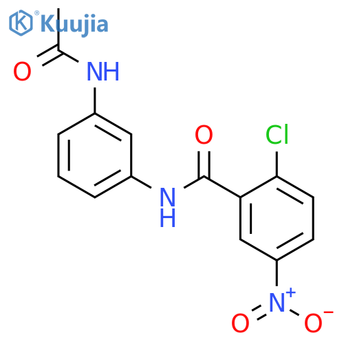 N-[3-(acetylamino)phenyl]-2-chloro-5-nitrobenzamide structure