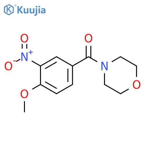 (4-methoxy-3-nitrophenyl)(morpholin-4-yl)methanone structure