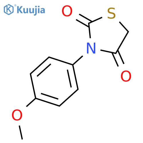 3-(4-methoxyphenyl)-1,3-thiazolidine-2,4-dione structure