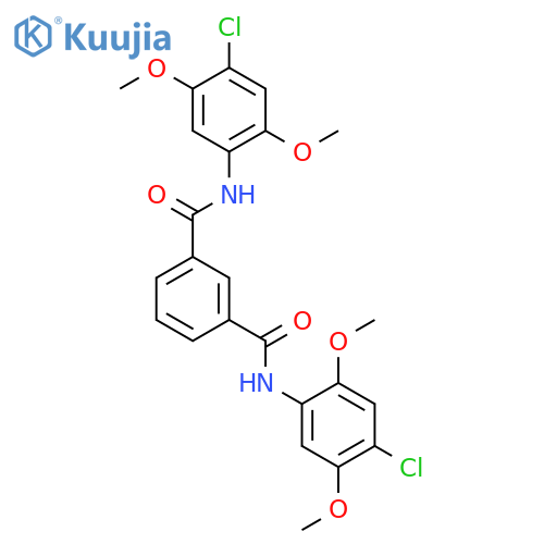 N,N'-Bis-(4-chloro-2,5-dimethoxy-phenyl)-isophthalamide structure