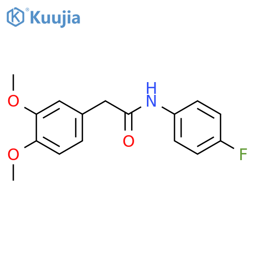 2-(3,4-dimethoxyphenyl)-N-(4-fluorophenyl)acetamide structure