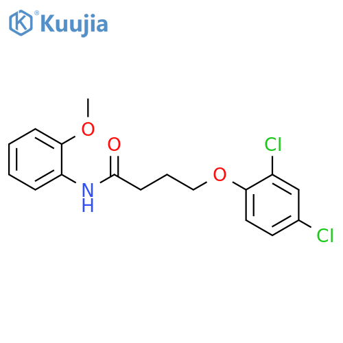 4-(2,4-dichlorophenoxy)-N-(2-methoxyphenyl)butanamide structure