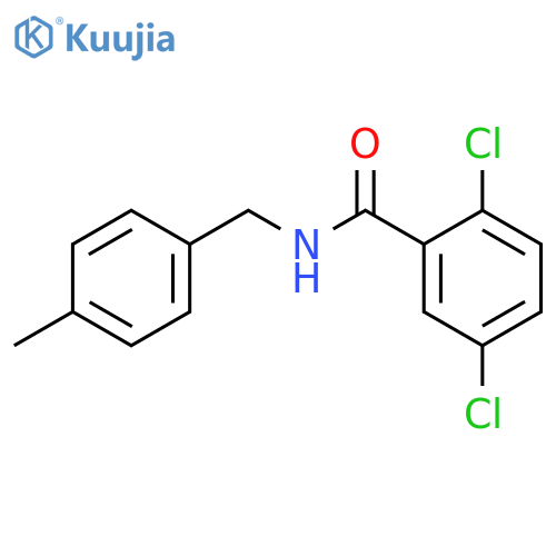 2,5-dichloro-N-(4-methylbenzyl)benzamide structure