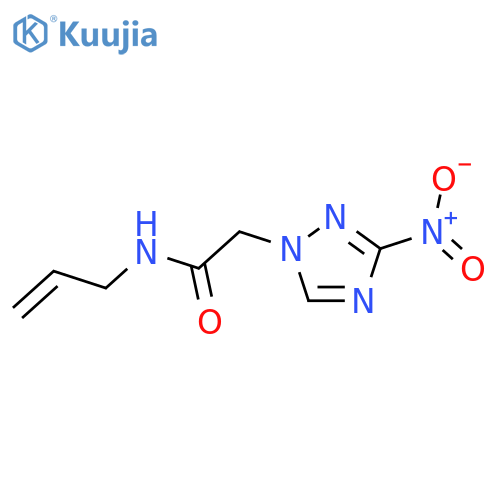 2-(3-nitro-1H-1,2,4-triazol-1-yl)-N-(prop-2-en-1-yl)acetamide structure
