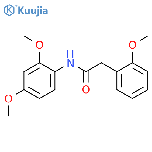 N-(2,4-dimethoxyphenyl)-2-(2-methoxyphenyl)acetamide structure