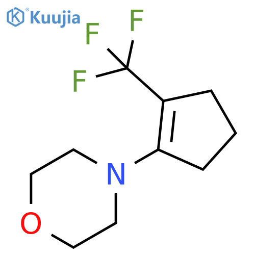 4-[2-(Trifluoromethyl)-1-cyclopenten-1-yl]morpholine structure