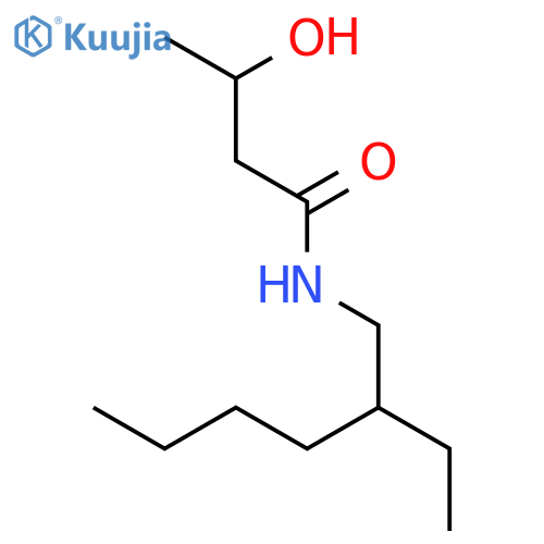 Butanamide,N-(2-ethylhexyl)-3-hydroxy- structure