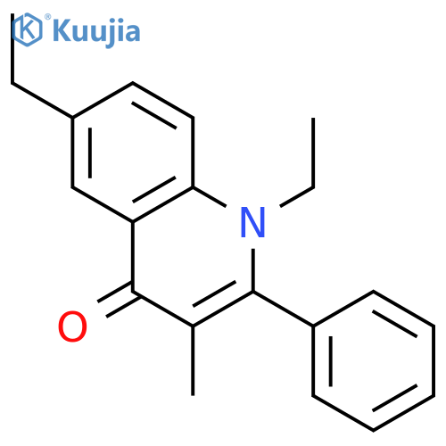 4(1H)-Quinolinone, 1,6-diethyl-3-methyl-2-phenyl- structure