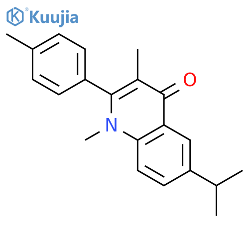 4(1H)-Quinolinone, 1,3-dimethyl-6-(1-methylethyl)-2-(4-methylphenyl)- structure