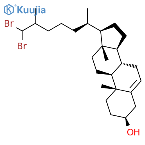 Cholest-5-en-3-ol, dibromo-, (3b)- structure
