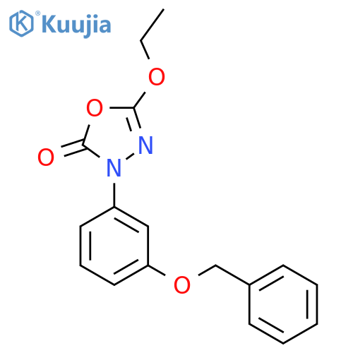 1,3,4-Oxadiazol-2(3H)-one, 5-ethoxy-3-[3-(phenylmethoxy)phenyl]- structure