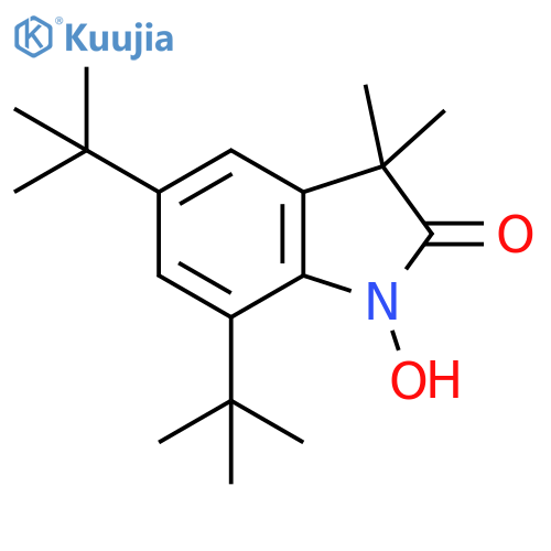 2H-Indol-2-one,5,7-bis(1,1-dimethylethyl)-1,3-dihydro-1-hydroxy-3,3-dimethyl- structure