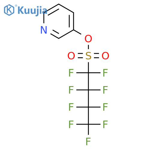 1-Butanesulfonic acid, 1,1,2,2,3,3,4,4,4-nonafluoro-, 3-pyridinyl ester structure