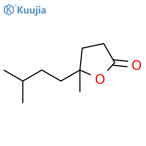 2(3H)-Furanone,dihydro-5-methyl-5-(3-methylbutyl)- structure