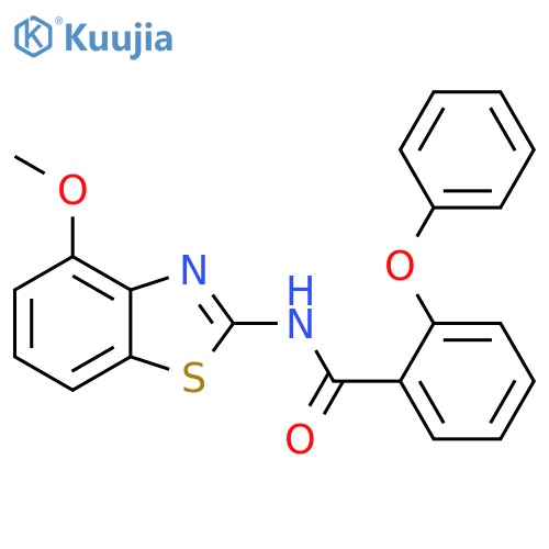 N-(4-methoxy-1,3-benzothiazol-2-yl)-2-phenoxybenzamide structure