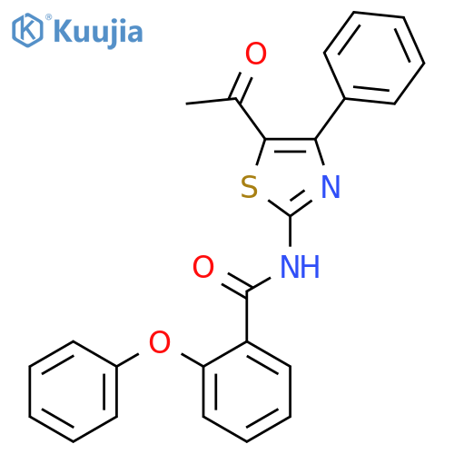 N-(5-acetyl-4-phenyl-1,3-thiazol-2-yl)-2-phenoxybenzamide structure
