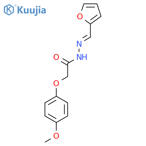 N'-(1E)-(furan-2-yl)methylidene-2-(4-methoxyphenoxy)acetohydrazide structure