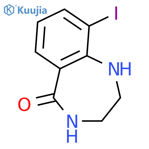 5H-1,4-Benzodiazepin-5-one,1,2,3,4-tetrahydro-9-iodo- structure