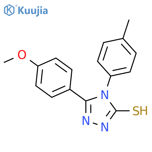 5-(4-methoxyphenyl)-4-(4-methylphenyl)-4H-1,2,4-triazole-3-thiol structure