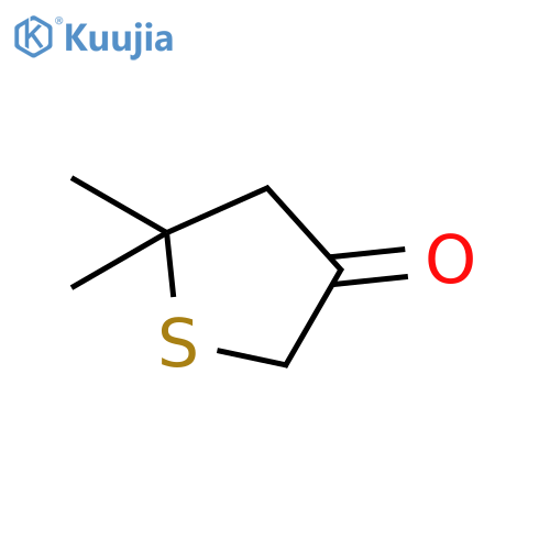 5,5-dimethylthiolan-3-one structure