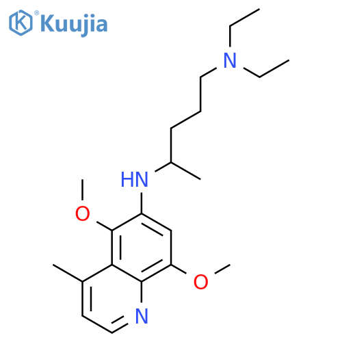 N~4~-(5,8-dimethoxy-4-methylquinolin-6-yl)-N~1~,N~1~-diethylpentane-1,4-diamine structure