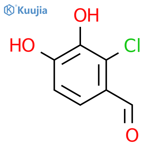 2-Chloro-\u200b3,\u200b4-\u200bdihydroxybenzaldehyde structure