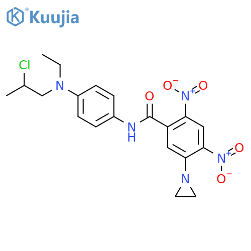 5-(aziridin-1-yl)-n-[4-[2-chloropropyl(ethyl)amino]phenyl]-2,4-dinitrobenzamide structure
