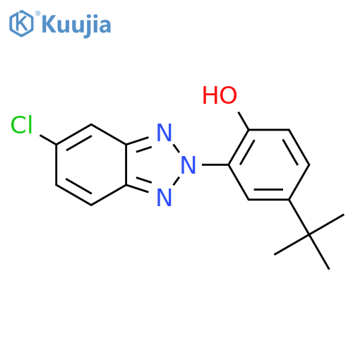 4-tert-butyl-2-(5-chloro-2H-benzotriazol-2-yl)phenol structure