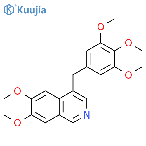 Isoquinoline, 6,7-dimethoxy-4-[(3,4,5-trimethoxyphenyl)methyl]- structure