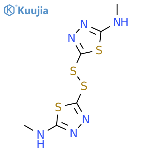 1,3,4-Thiadiazol-2-amine, 5,5'-dithiobis[N-methyl- structure