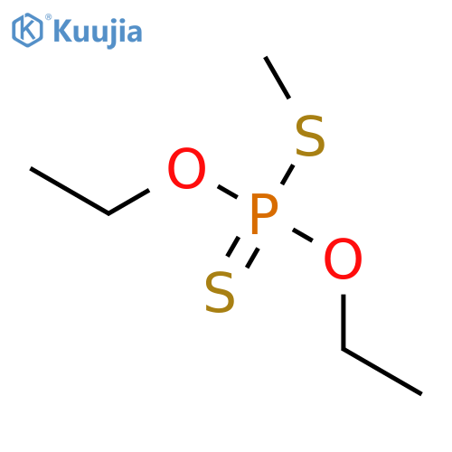 Phosphorodithioic acid,O,O-diethyl S-methyl ester structure