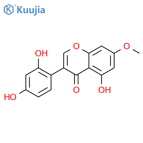 3-(2,4-dihydroxyphenyl)-5-hydroxy-7-methoxy-chromen-4-one structure