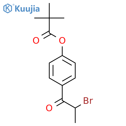 4-(2-Bromopropanoyl)phenyl 2,2-dimethylpropanoate structure