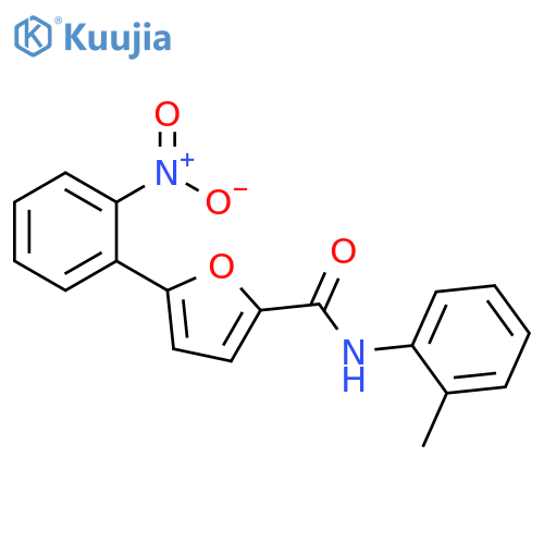 2-Furancarboxamide, N-(2-methylphenyl)-5-(2-nitrophenyl)- structure