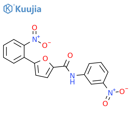 2-Furancarboxamide, 5-(2-nitrophenyl)-N-(3-nitrophenyl)- structure
