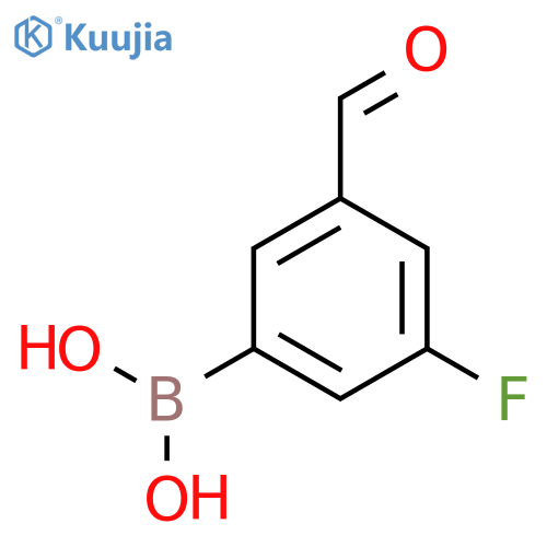 (3-Fluoro-5-formylphenyl)boronic acid structure