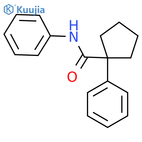 N,1-diphenylcyclopentane-1-carboxamide structure