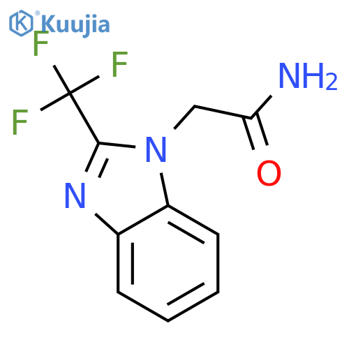 2-(2-(trifluoromethyl)-1H-benzimidazol-1-yl)acetamide structure