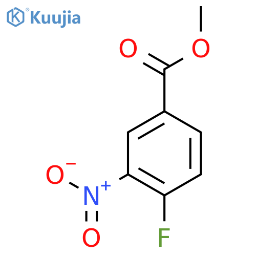 methyl 4-fluoro-3-nitro-benzoate structure