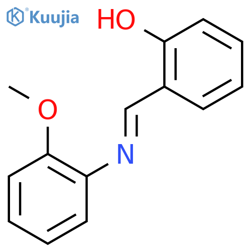 Phenol,2-[[(2-methoxyphenyl)imino]methyl]- structure