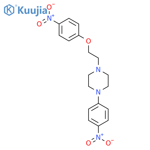 Piperazine, 1-[2-(4-nitrophenoxy)ethyl]-4-(4-nitrophenyl)- structure