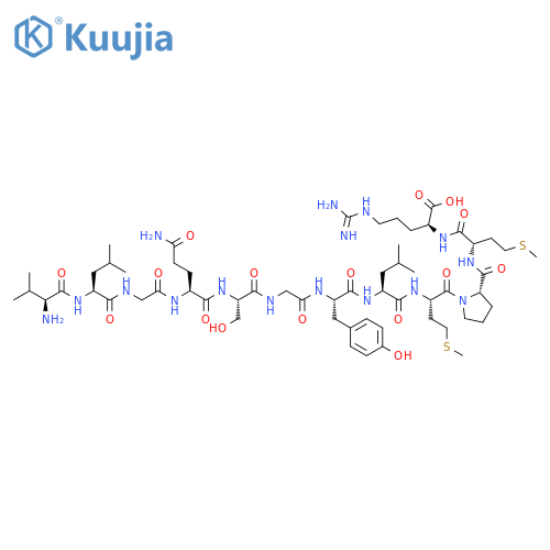 L-Arginine,L-valyl-L-leucylglycyl-L-glutaminyl-L-serylglycyl-L-tyrosyl-L-leucyl-L-methionyl-L-prolyl-L-methionyl- structure