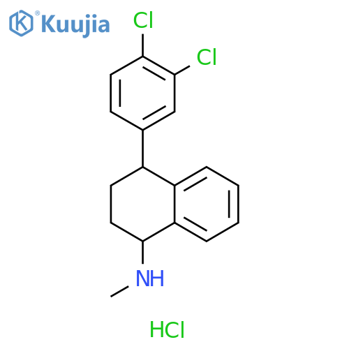 (1S,4S)-4-(3,4-dichlorophenyl)-N-methyl-1,2,3,4-tetrahydronaphthalen-1-amine hydrochloride structure