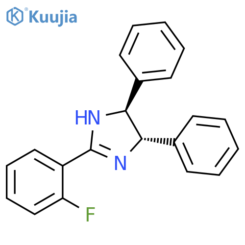 1H-Imidazole, 2-(2-fluorophenyl)-4,5-dihydro-4,5-diphenyl-, (4S,5S)- structure